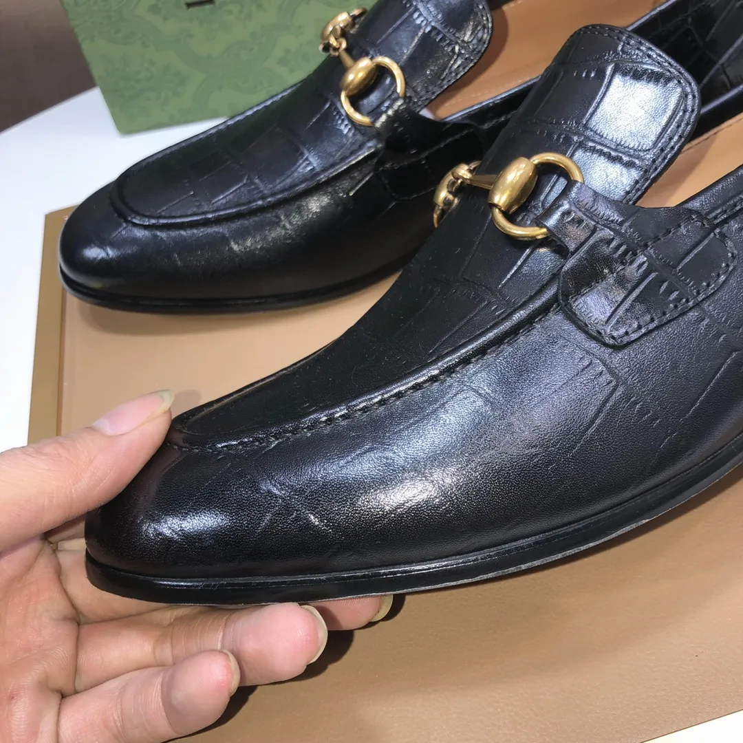 Men's shoes 💰580💰[GUCCI—Gucci] The latest high-end version of Gucci. Official website new model. Available at the same time at counters, the uppers are made of original cowhide imported from Italy/matched with the original special material splicing design concept; "highlight, high-end, grade, extravagance" and exquisite workmanship (original mesh fabric) sole: original factory special outsole size (38-45) (custom-made 45 non-returnable)